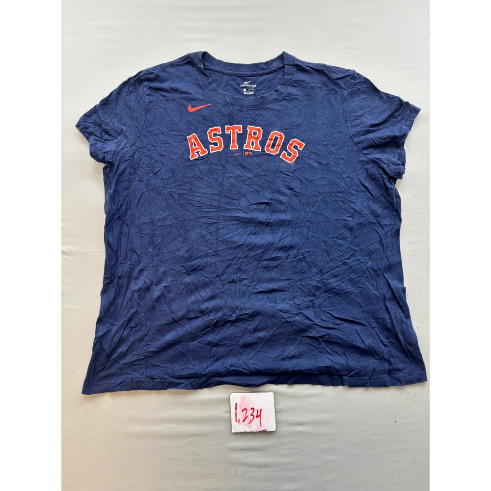Nike Houston Astros Alex Bregman 2 MLB Navy Blue T-Shirt XXL Mens Short Sleeve